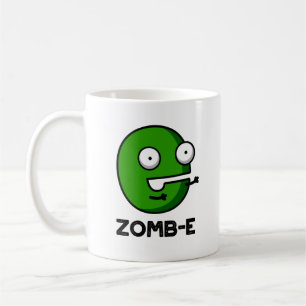 Zomb-E Funny Halloween Zombie Alphabet Pun Kaffemugg