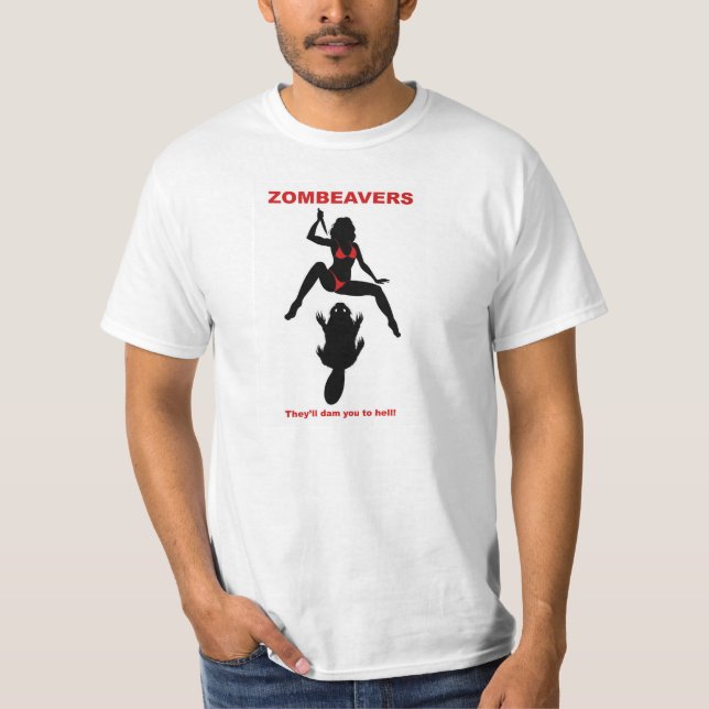 ZOMBEAVERS-t-skjorta Tee Shirt (Framsida)