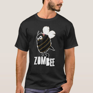 Zombee Bee Zombie Halloween Bumblebee Yellow Spook T Shirt
