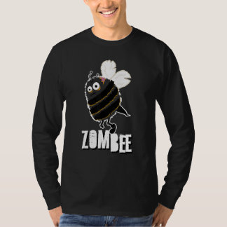 Zombee Bee Zombie Halloween Bumblebee Yellow Spook T Shirt