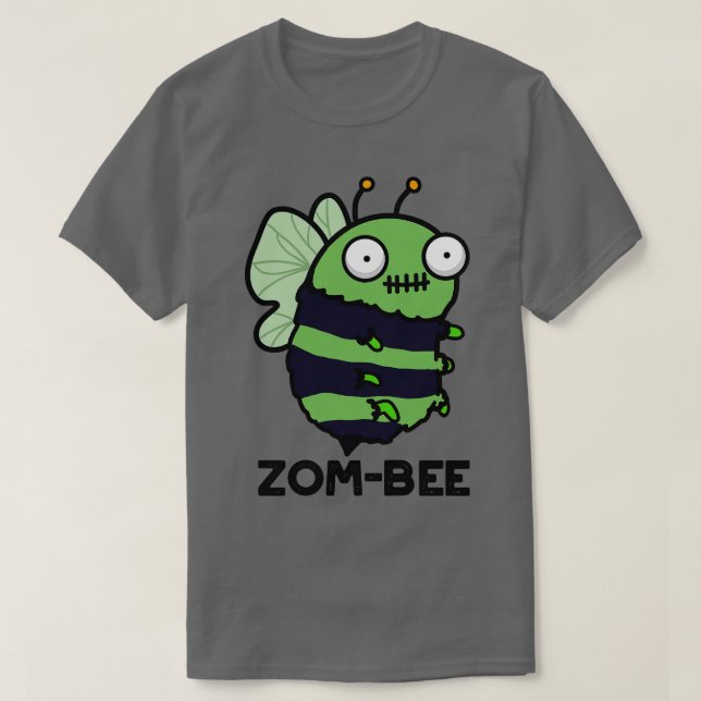 Zombee Cute Halloween Zombie Bee Pun TShirt T Shirt (Design framsida)
