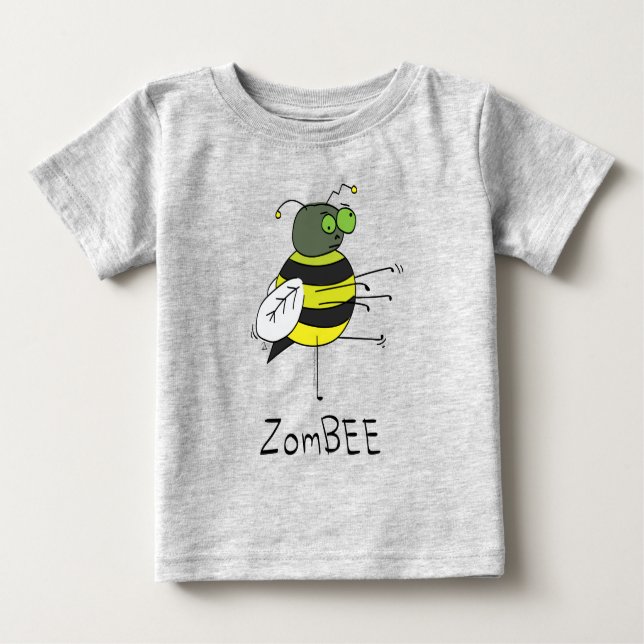 ZomBEE Zombie Bee Baby Barn T-shirt (Framsida)