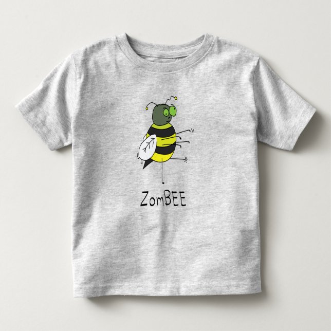ZomBEE Zombie Bee Småbarn Barn T-shirt (Framsida)