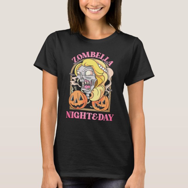 Zombella Night & Day T Shirt (Framsida)
