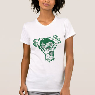 zombgrönt skisserar t shirt