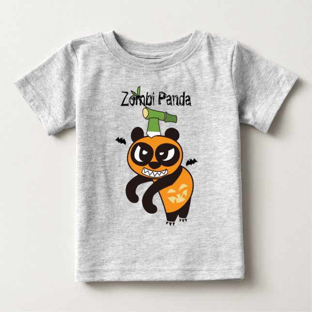 Zombi Panda T Shirt (Framsida)