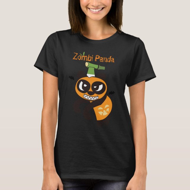 Zombi Panda T Shirt (Framsida)