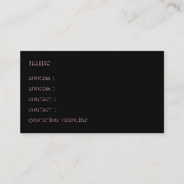 Zombias utveckling visitkort (Framsida)