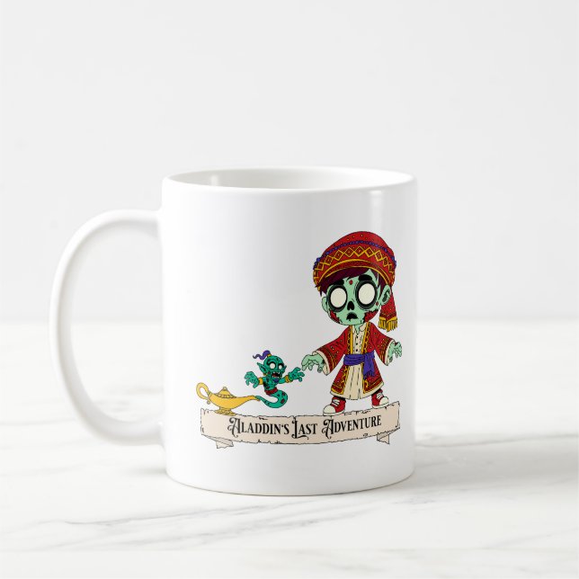 Zombie Aladdin & Zombie Genie Kaffemugg (Vänster)
