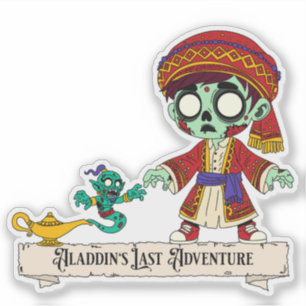 Zombie Aladdin & Zombie Genie Klistermärken