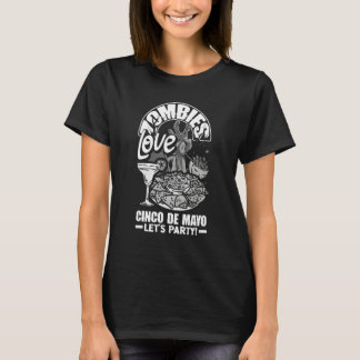 Zombie älskar också Cinco de Mayo T Shirt