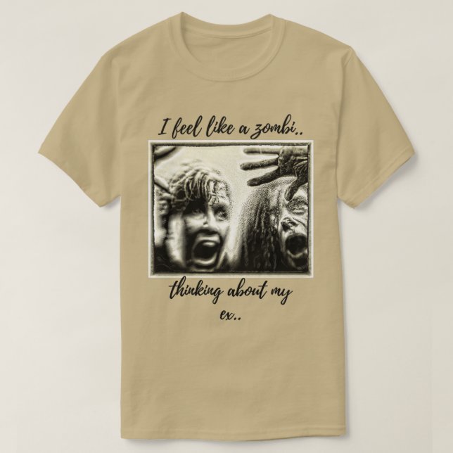Zombie Älskare 1 T Shirt (Design framsida)