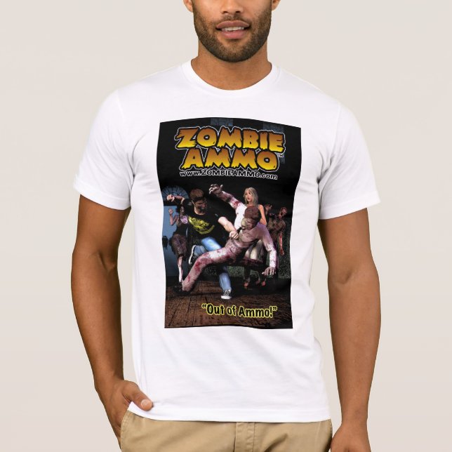 Zombie Ammo™ "ut ur Ammo! ", Tee Shirt (Framsida)