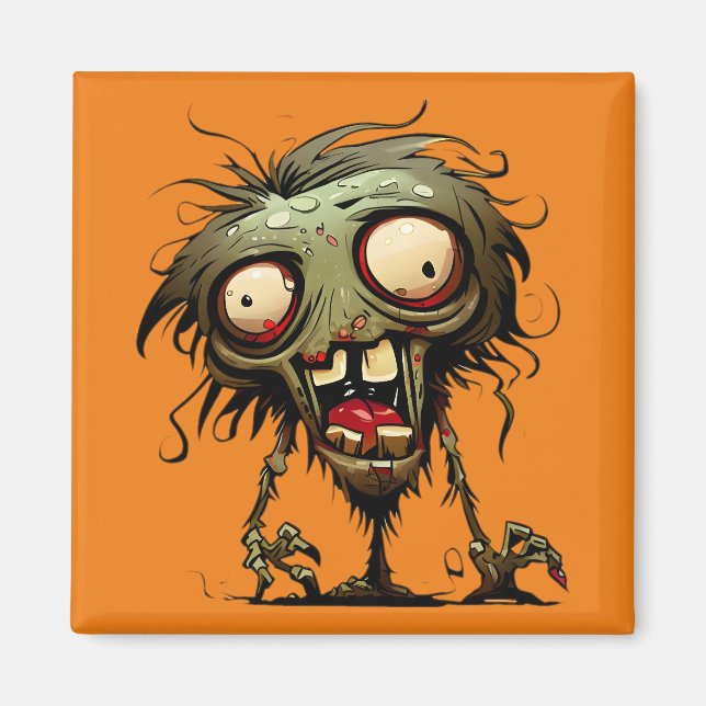 Zombie amusant - Happy Halloween Magnet (Framsidan)
