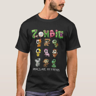 Zombie Animals är min vän Halloween För barn M T Shirt