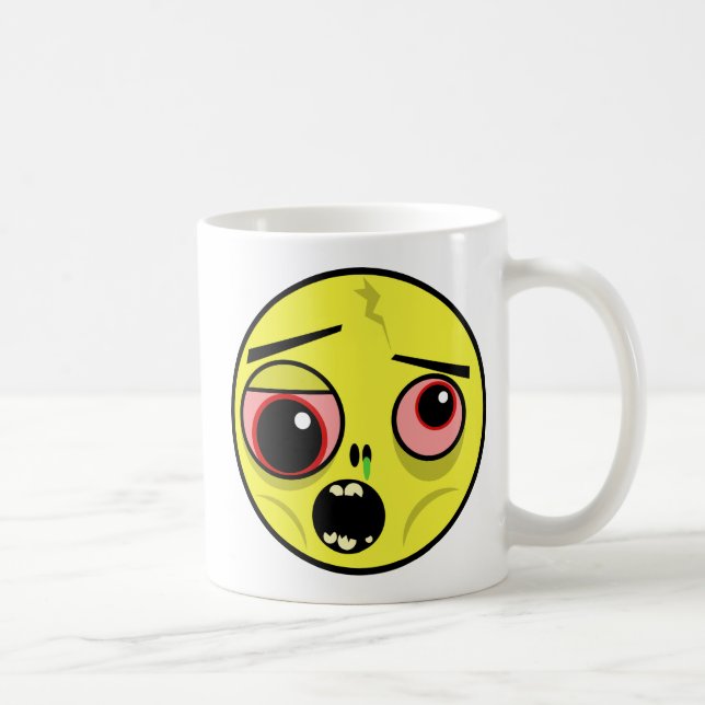 Zombie Ansikte Coffee Mugg (Höger)