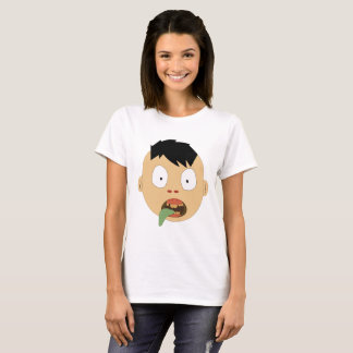 Zombie ansikte Expression T Shirt