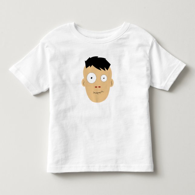 Zombie ansikte Expression T Shirt (Framsida)
