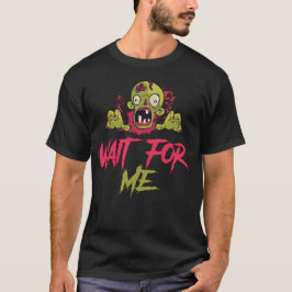 zombie ansikte,Happy halloween,svart,rosa T-Shirt