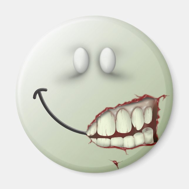 Zombie Ansikte Magnet (Framsidan)