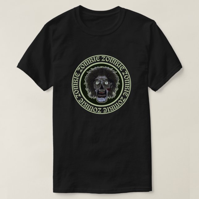 ZOMBIE Ansikte T Shirt (Design framsida)