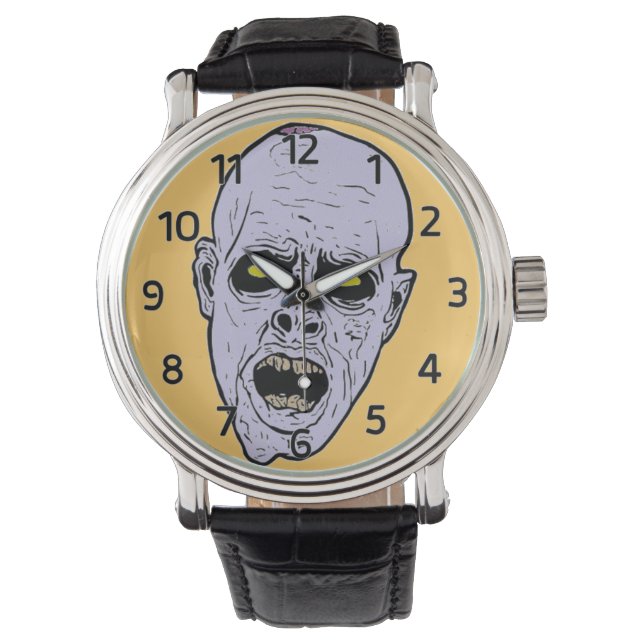 Zombie Ansikte Watch Armbandsur (Framsida)