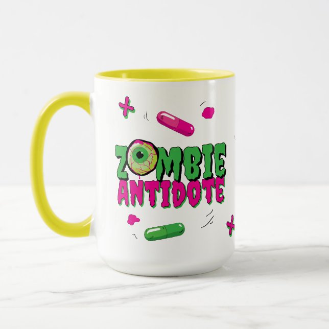 Zombie Antidote.. Shh.. Zombie till Human Indicato Mugg (Vänster)