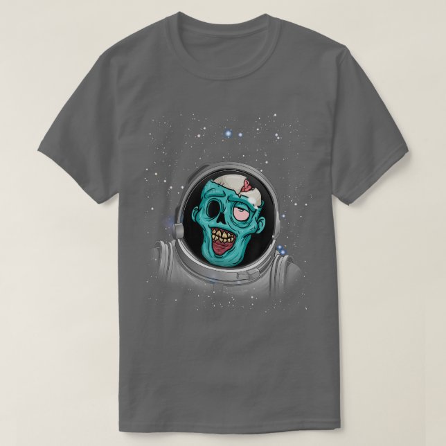 Zombie Apocalypse Astronaut Space Halloween Zombie T Shirt (Design framsida)