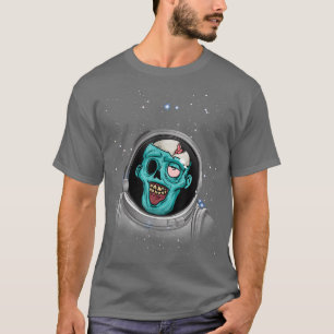 Zombie Apocalypse Astronaut Space Halloween Zombie T Shirt