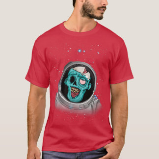 Zombie Apocalypse Astronaut Space Halloween Zombie T Shirt