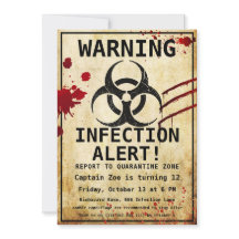 Zombie Apocalypse Birthday | Halloween Biohazard