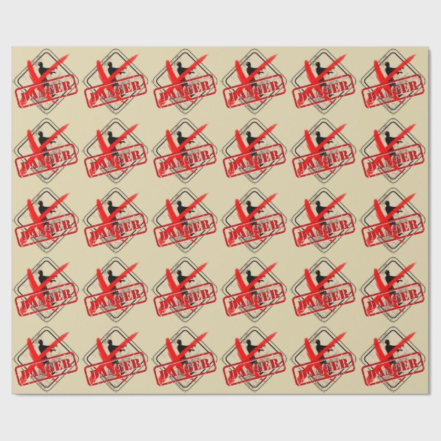 Zombie Apocalypse Birthday | Halloween Biohazard Presentpapper (Platt)