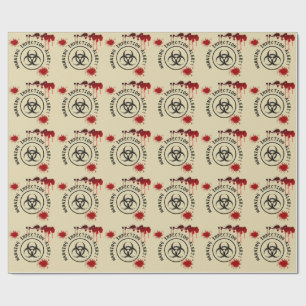 Zombie Apocalypse Birthday Halloween Biohazard Presentpapper