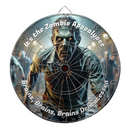 Zombie Apocalypse Creepy Funny Darttavla