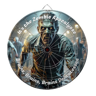 Zombie Apocalypse Creepy Funny Darttavla