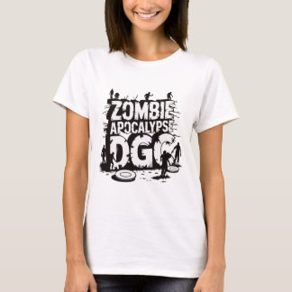 Zombie Apocalypse Dgc Roligt Discgolf Zombie Fan T Shirt