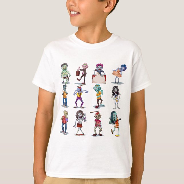 Zombie Apocalypse Doomsday T Shirt (Framsida)