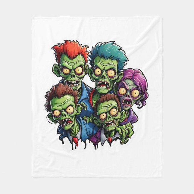 Zombie Apocalypse Fleecefilt (Framsidan)