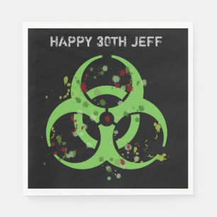 Zombie Apocalypse Gore Splatter Biohazard Pappersservett