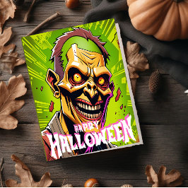 Zombie Apocalypse Halloween. Julkort