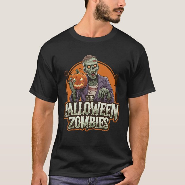 Zombie Apocalypse Halloween T-Shirt (Framsida)