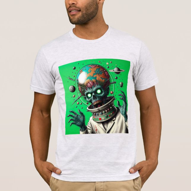 Zombie Apocalypse i rymden: T Shirt (Framsida)