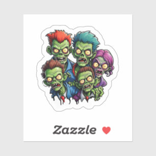 Zombie Apocalypse Klistermärken