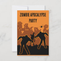 Zombie Apocalypse Party Inbjudan