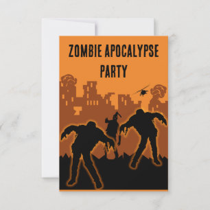 Zombie Apocalypse Party Inbjudan