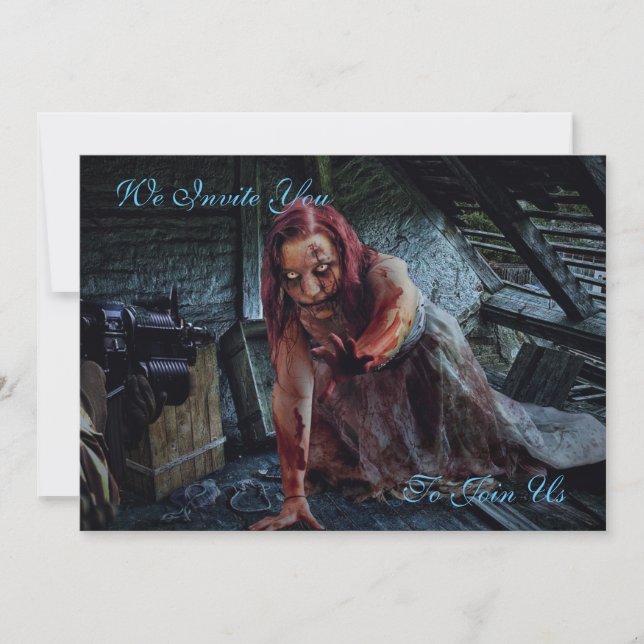 Zombie Apocalypse Party-inbjudan Inbjudningar (Framsida)