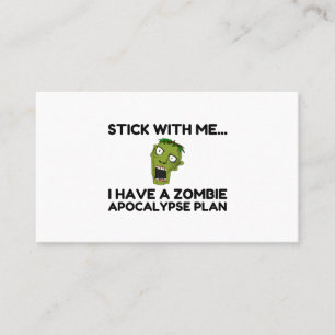 Zombie Apocalypse Plan Visitkort