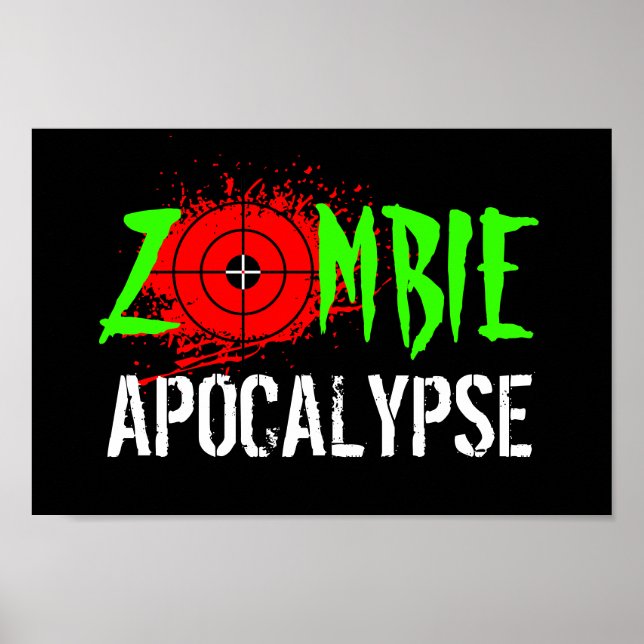 Zombie apocalypse poster (Framsidan)