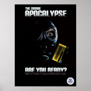 Zombie Apocalypse Poster - är du Redo?
