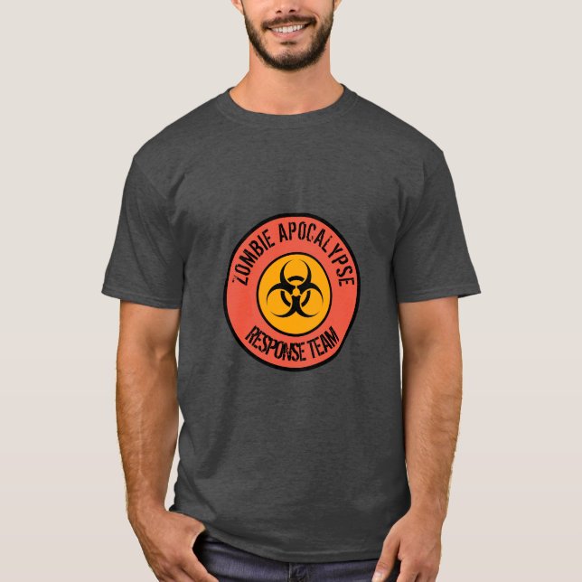 Zombie Apocalypse Response Team T Shirt (Framsida)